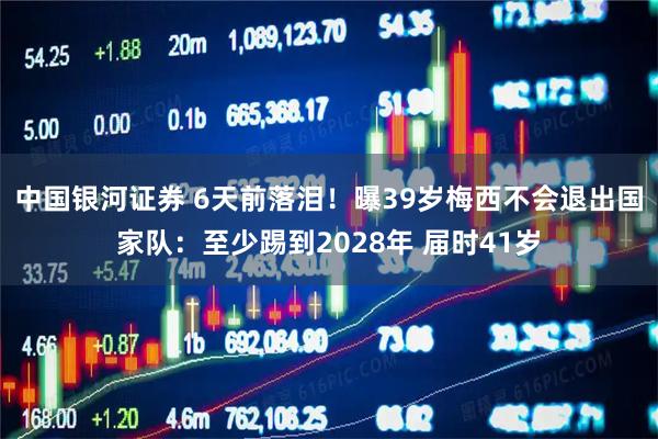 中国银河证券 6天前落泪！曝39岁梅西不会退出国家队：至少踢到2028年 届时41岁